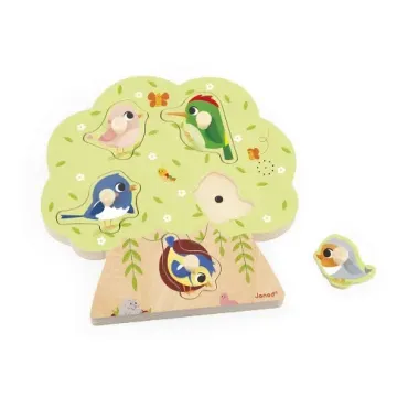 Puzzle Sonore Oiseau 5 pièces