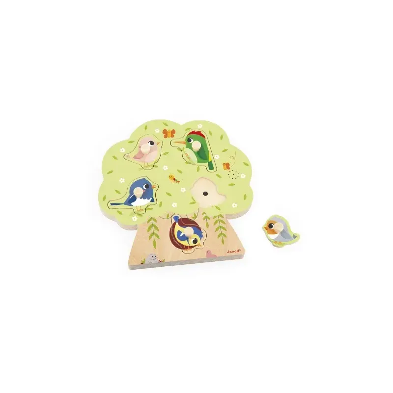 Puzzle Sonore Oiseau 5 pièces
