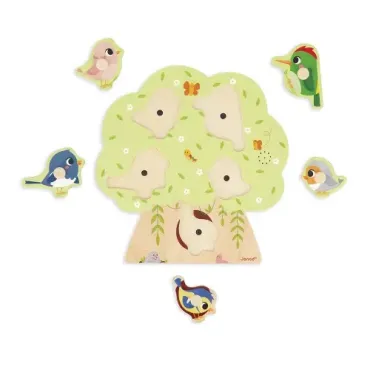 Puzzle Sonore Oiseau 5 pièces