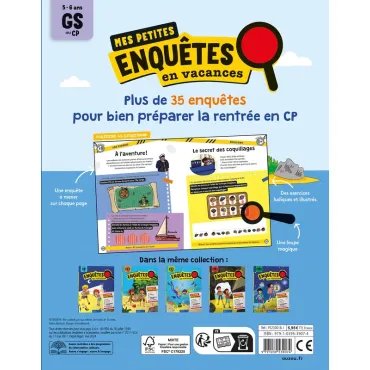 Mes petites enquêtes en vacances - De la GS au CP - 2026
