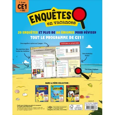 Enquêtes en vacances - Du CE1 au CE2 - 2026