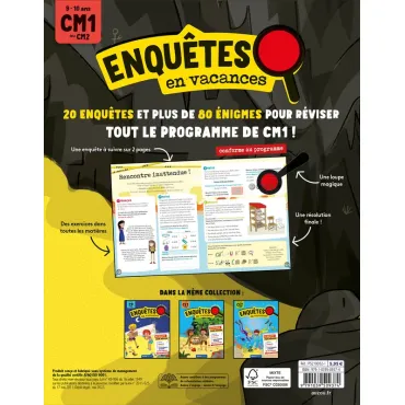 Enquêtes en vacances - Du CM1 au CM2 - 2026