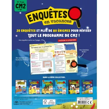 Enquêtes en vacances - Du CM2 à la 6e - 2026