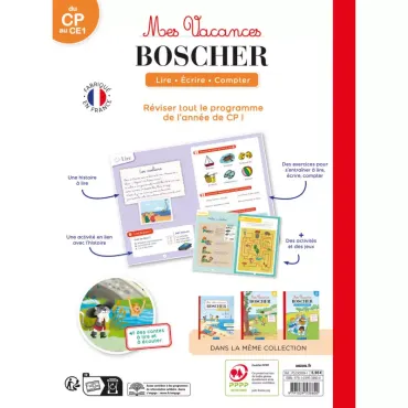 Mes vacances boscher - Du CP au CE1