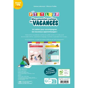 P'tit loup - Mon premier cahier en vacances - 2026
