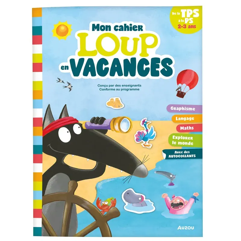 Mon cahier loup en vacances - De la TPS à la PS - 2026
