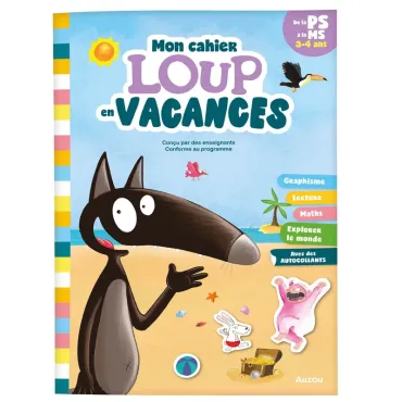Mon cahier loup en vacances...