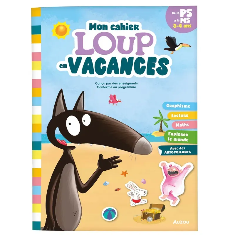 Mon cahier loup en vacances - De la PS à la MS - 2026