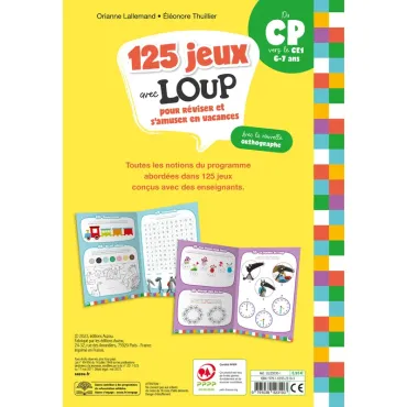125 jeux avec loup - Du CP vers le CE1 - 2026