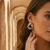 Boucles d'oreilles Adèle - Camel