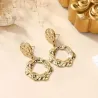 Boucles d'oreilles pendantes Nicolina - Gold