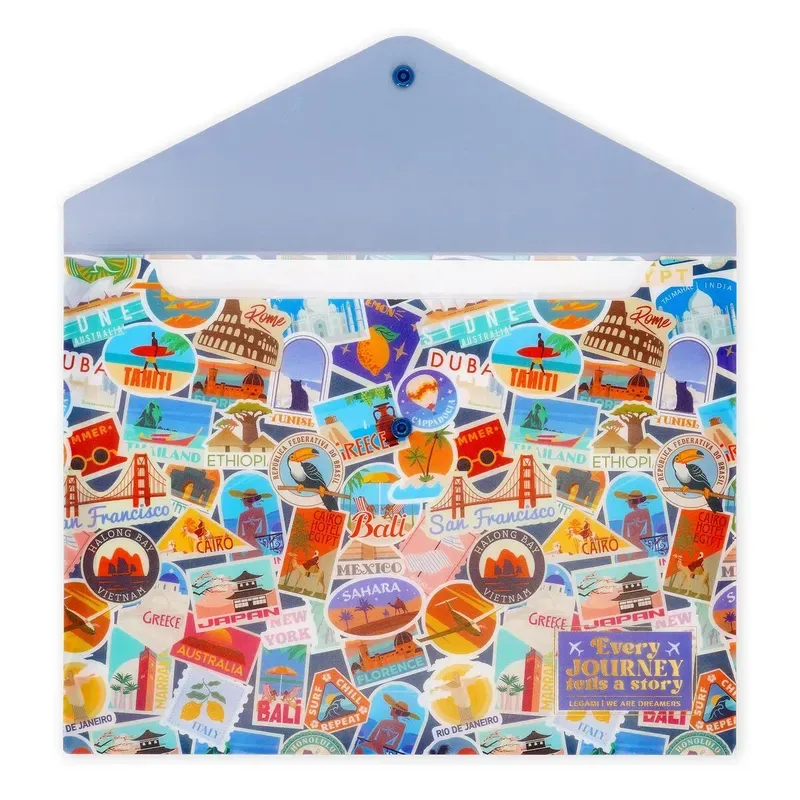 Petit Porte-documents - Travel Stickers