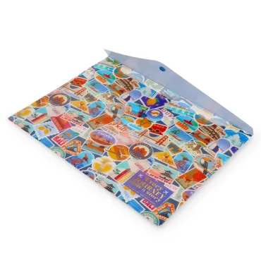Petit Porte-documents - Travel Stickers