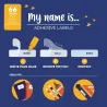 Étiquettes Adhésives avec Film Protecteur - Space