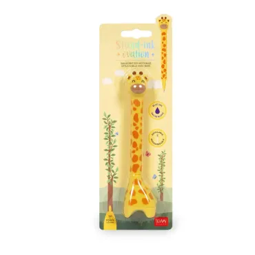 Stylo à Bille Giraffe avec Base