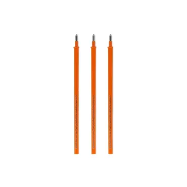 Set de 3 Recharges pour Stylo à Encre Gel Effaçable - Encre orange