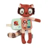 Peluche phosphorescente et livre en tissu Elvis le lémurien