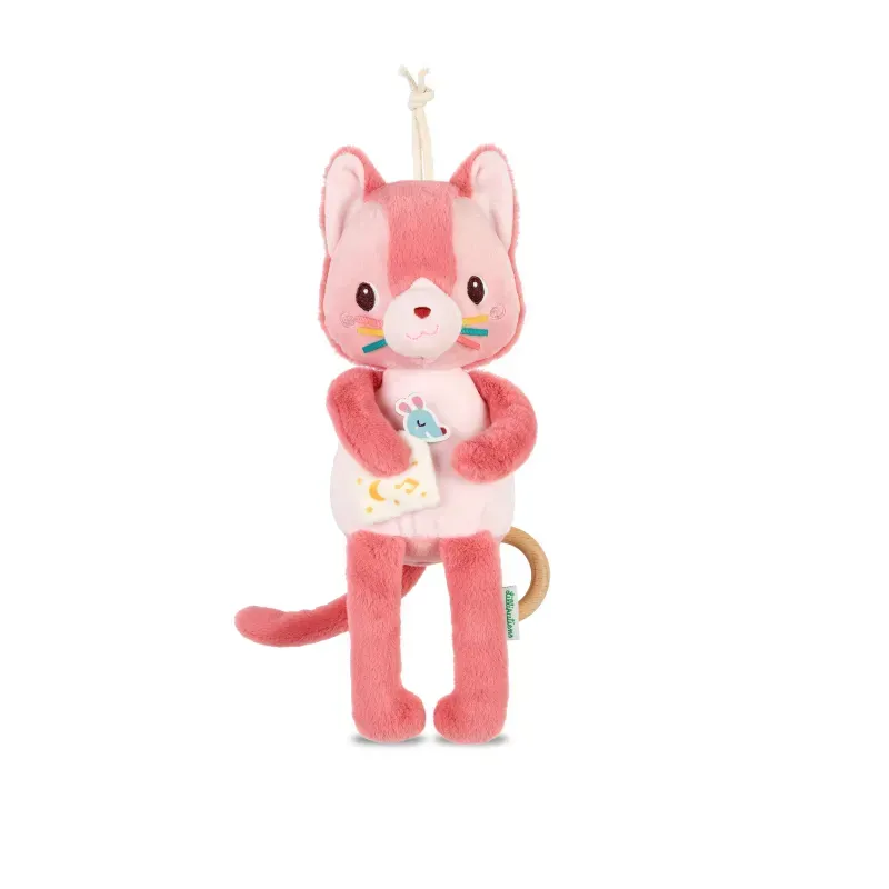 Peluche musicale phosphorescente Jeanne le chat
