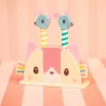 Jouet pop-up en bois Jeanne le chat