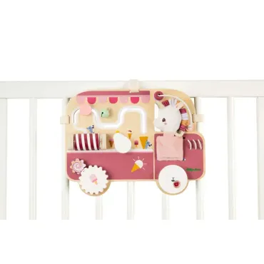 Panneau d'activités en bois Licorne