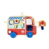 Panneau d'activités en bois Camion de pompiers