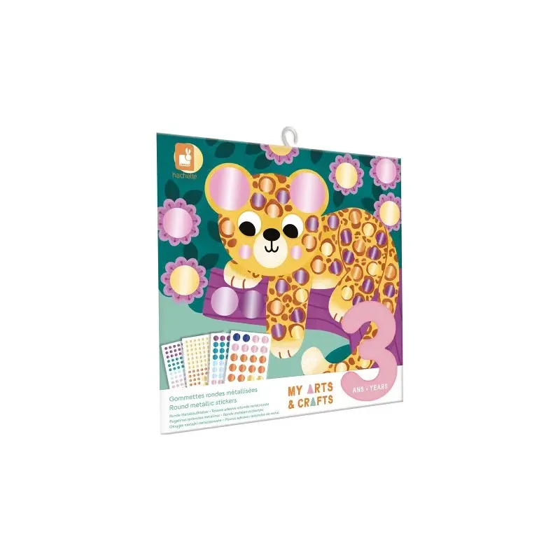 Coffret Créatif Gommettes Rondes Metal - 3 ans