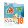 Coffret Créatif Stickers Epais Repositionnables La Mer - 18 mois