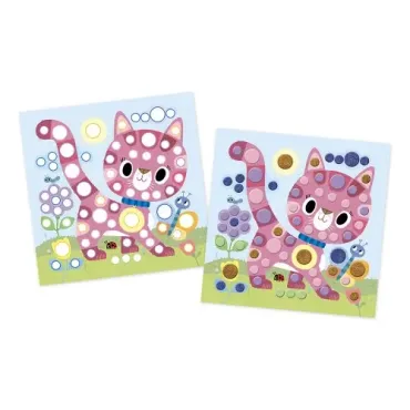 Coffret Créatif Mosaïques Mousse Rondes Petits Amis - 3 ans