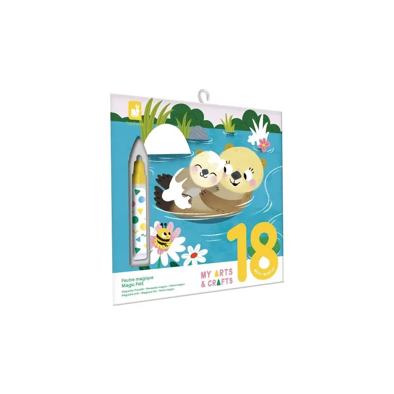 Coffret Créatif Feutre Magique Animaux Calins - 18 mois