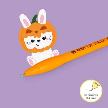 Stylo à Bille Lumineux - Pumpkin Bunny
