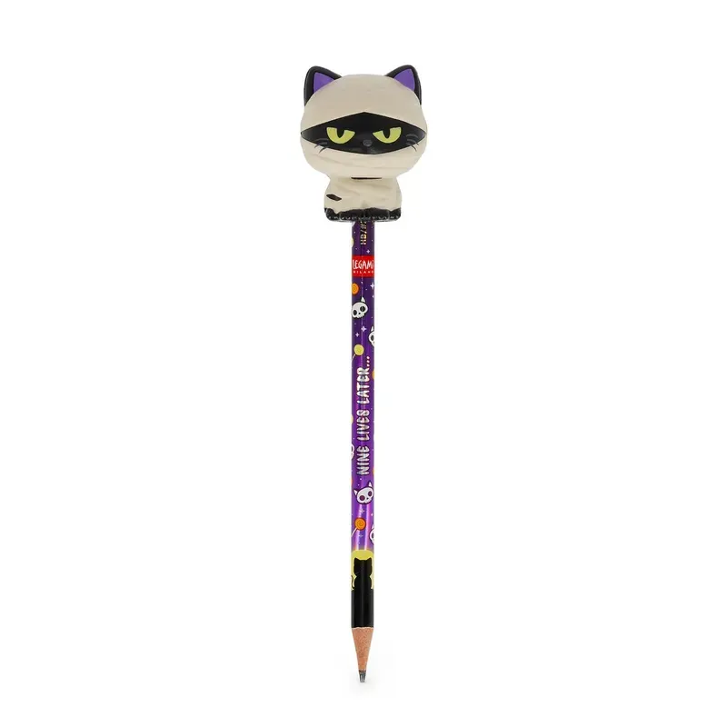 Crayon avec Anti-stress Halloween Mummy Cat « Nine Lives Later »