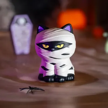 Balle Anti-Stress d'Halloween - Mummy Cat