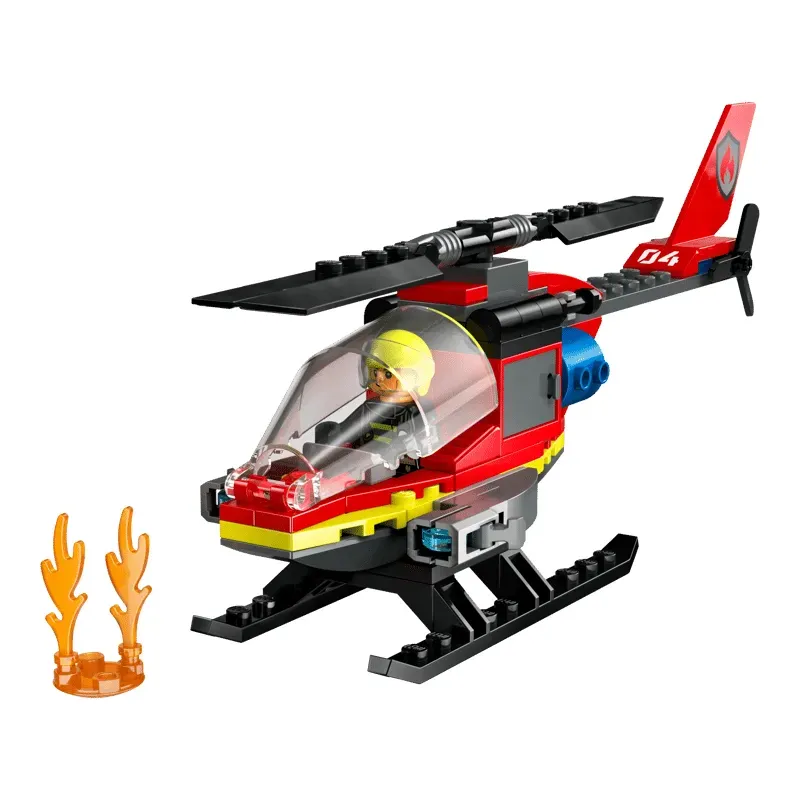 L’hélicoptère de secours des pompiers - Lego Coty