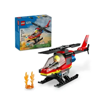 L’hélicoptère de secours des pompiers - Lego Coty
