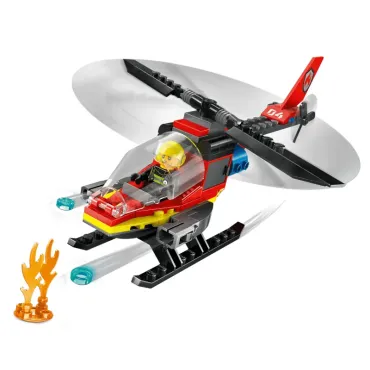 L’hélicoptère de secours des pompiers - Lego Coty
