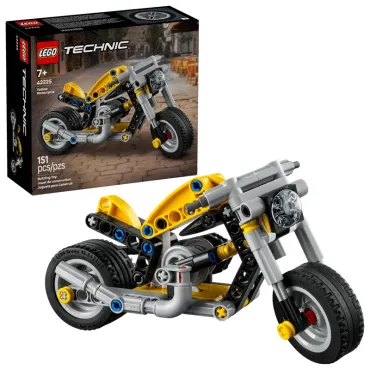Moto jaune - Technic