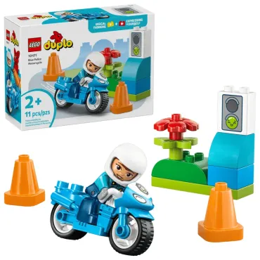 La moto de police bleue - Duplo