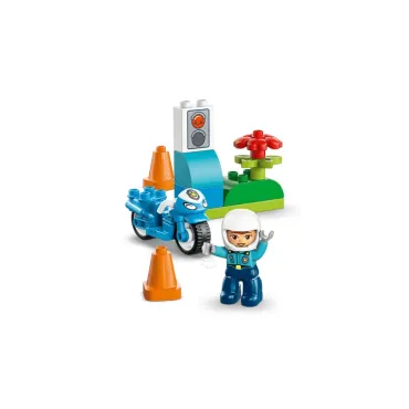 La moto de police bleue - Duplo