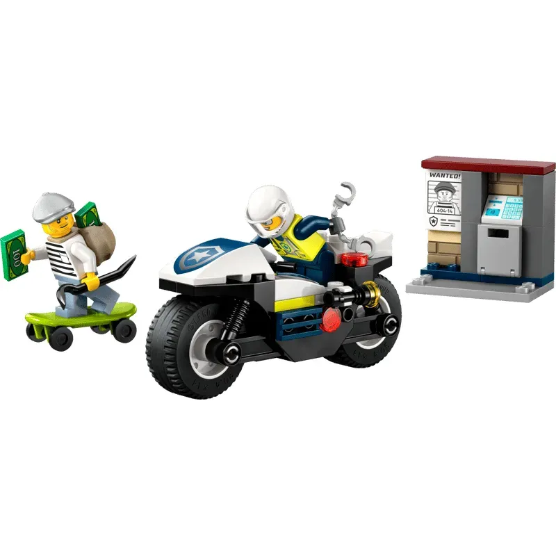 La course-poursuite en moto de police - City