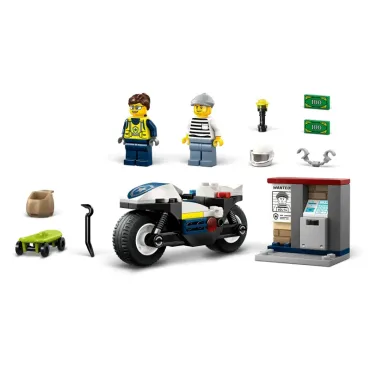 La course-poursuite en moto de police - City