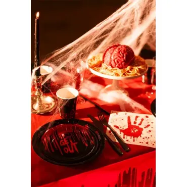 Assiettes en papier Get out, 18 cm