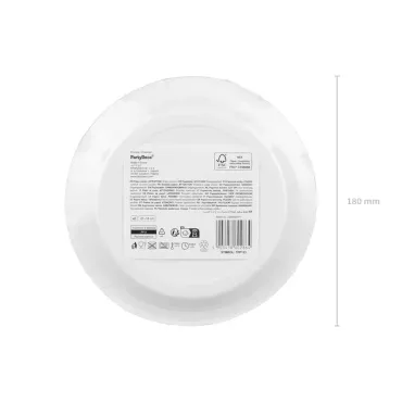 Assiettes en papier Get out, 18 cm