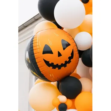 Ballon en aluminium Citrouilles effrayantes, 50 cm