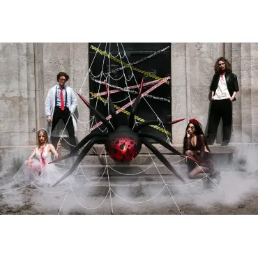 Ballon aluminium sur pied Araignée XXL, 275x152 cm