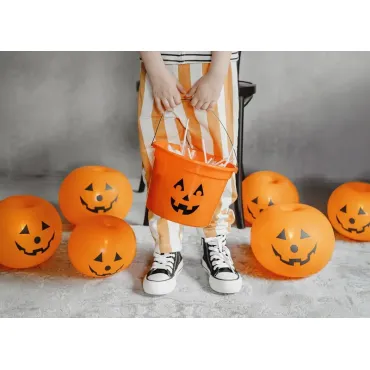 Ballons lumineux Citrouilles, 25cm