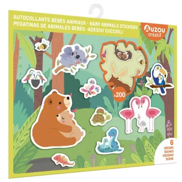 Autocollants bébés animaux