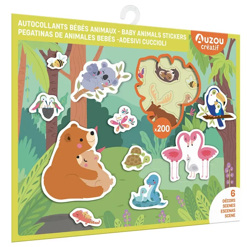 Autocollants bébés animaux