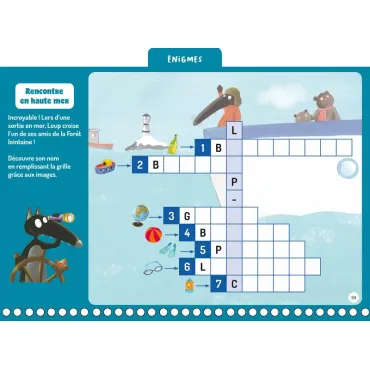 Mes jeux effaçables Loup - À travers les océans !