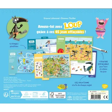 Mes jeux effaçables Loup - À travers les océans !
