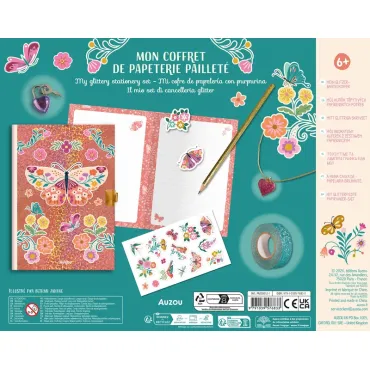 Mon coffret de papeterie pailleté